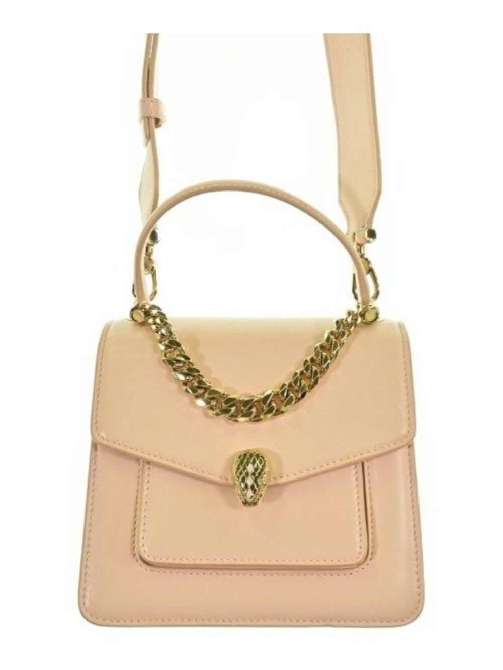Bvlgari Serpenti Forever 2-Way Shoulder Bag Pink